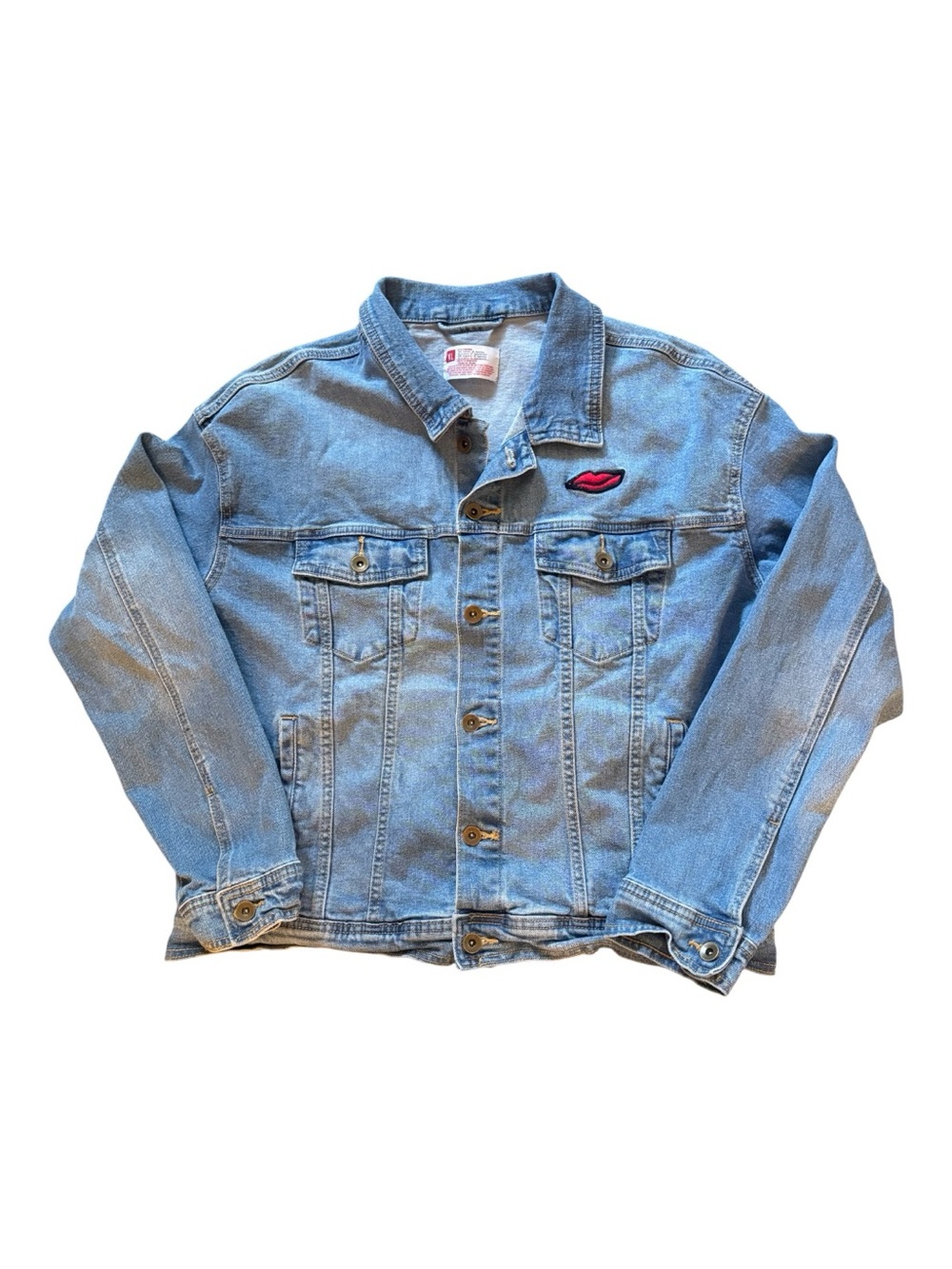 Stonewall Riot Denim jacket with Embroidered New York 1969 heart on back XL